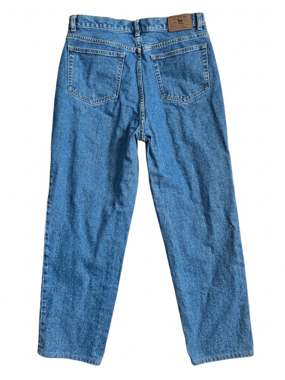 Vintage Ralph Lauren High Rise Straight Leg Jeans 14P Medium Wash